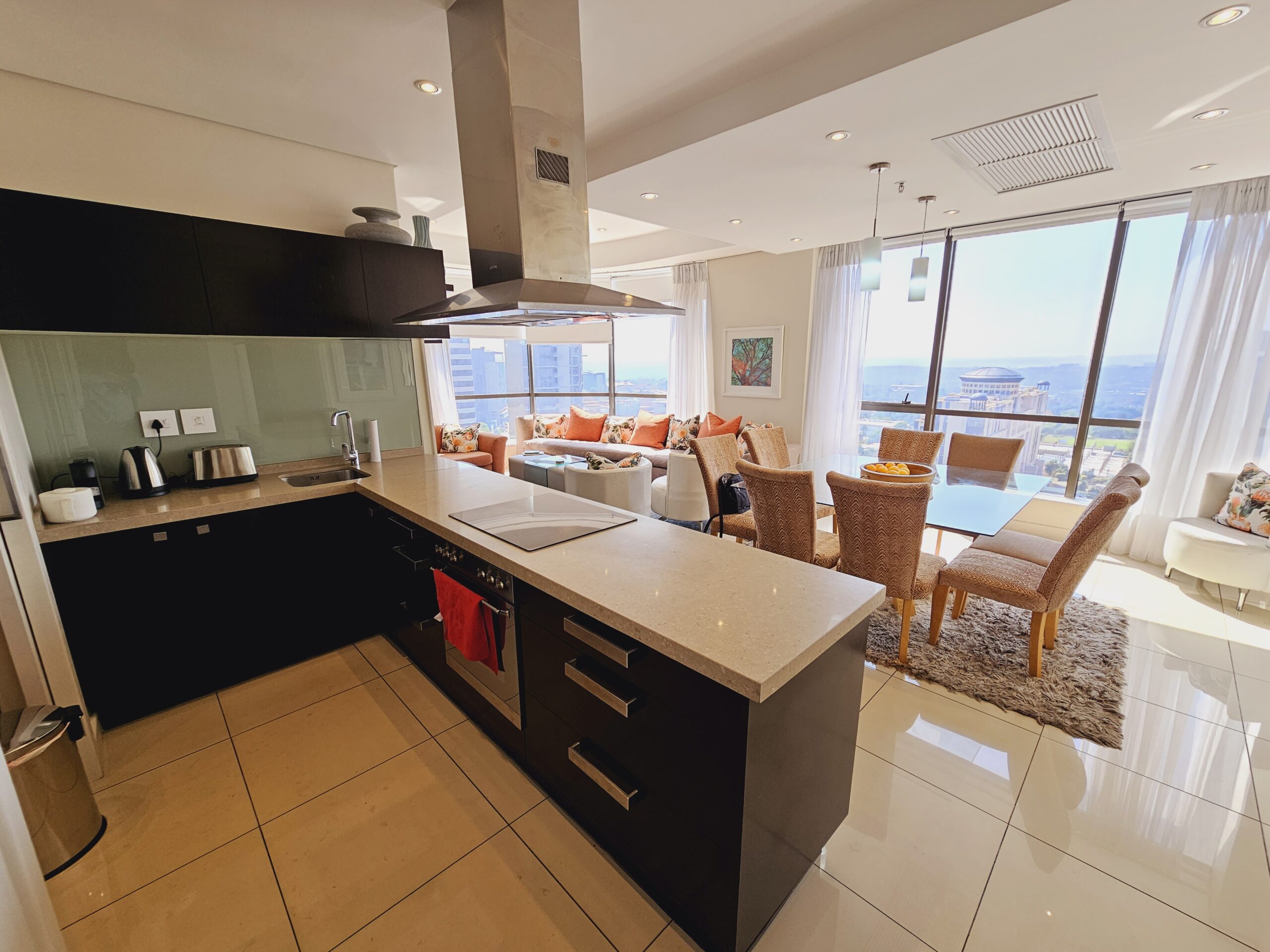 Fully Furnished 3 Bedroom Apartment for Rent: Sandton